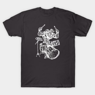 SEEMBO Devil Playing Drums Drummer Musician Drumming Band T-Shirt